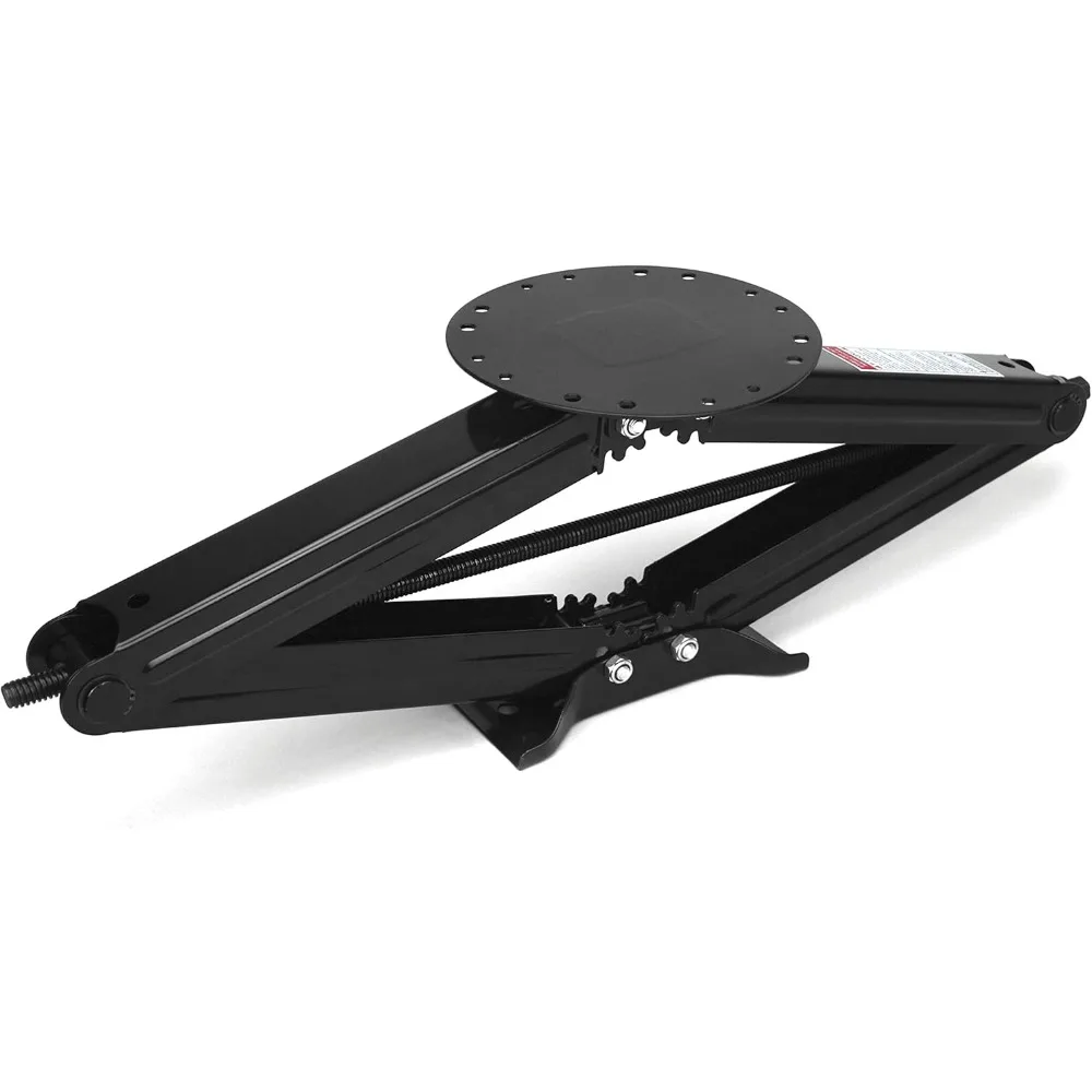 Manual RV Scissor Jack Kit for 5th Wheels, Travel Trailers, Single Pack, 5000 lb Load Capacity, Anti Rust Coating