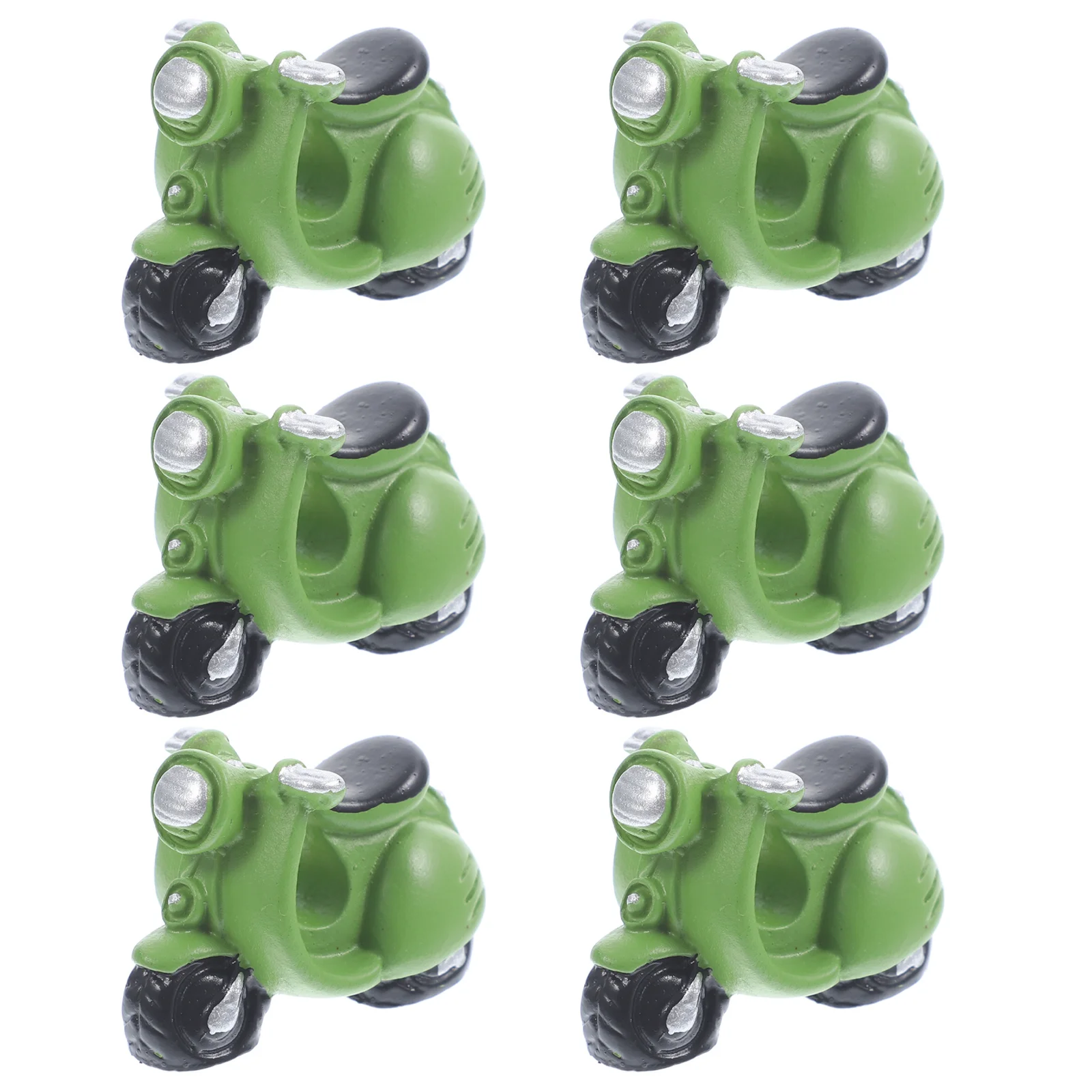 

6Pcs Miniature Motorbike Resin Fish Tank Decor Aquarium Ornament Vivid Safe Resin Decoration Aquarium Decor Fish Tank Ornament