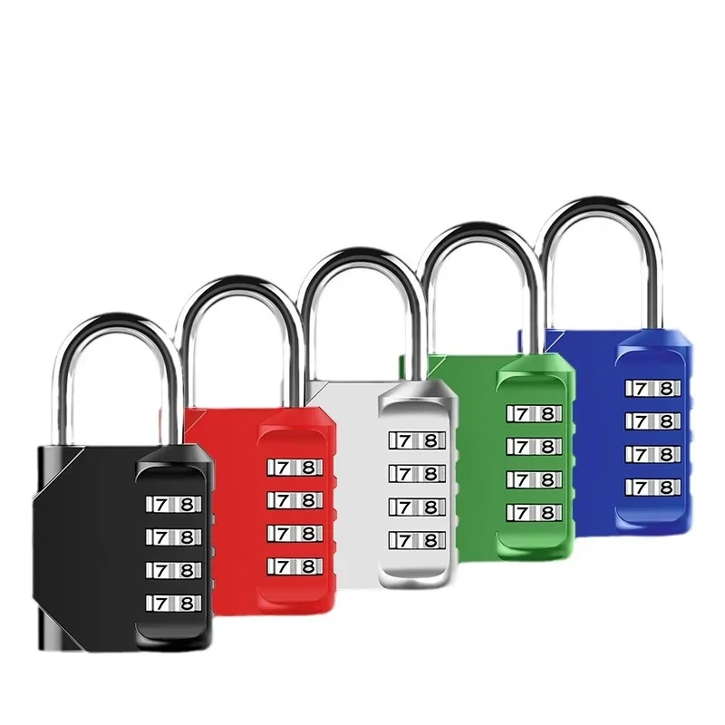 Combination Lock Resettable 4 Digit Padlock with Combination Waterproof and Heavy Duty Combination Padlock Outdoor for School