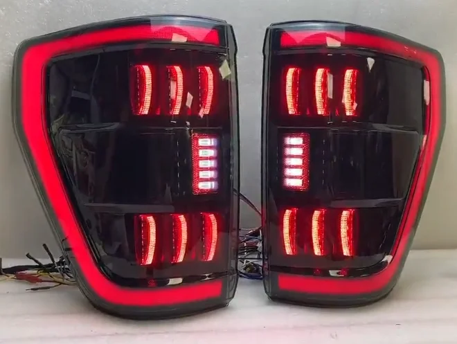 Turning  Brake light  Rear Lamps Car Lights   LED Tail Lights for FORD F150custom