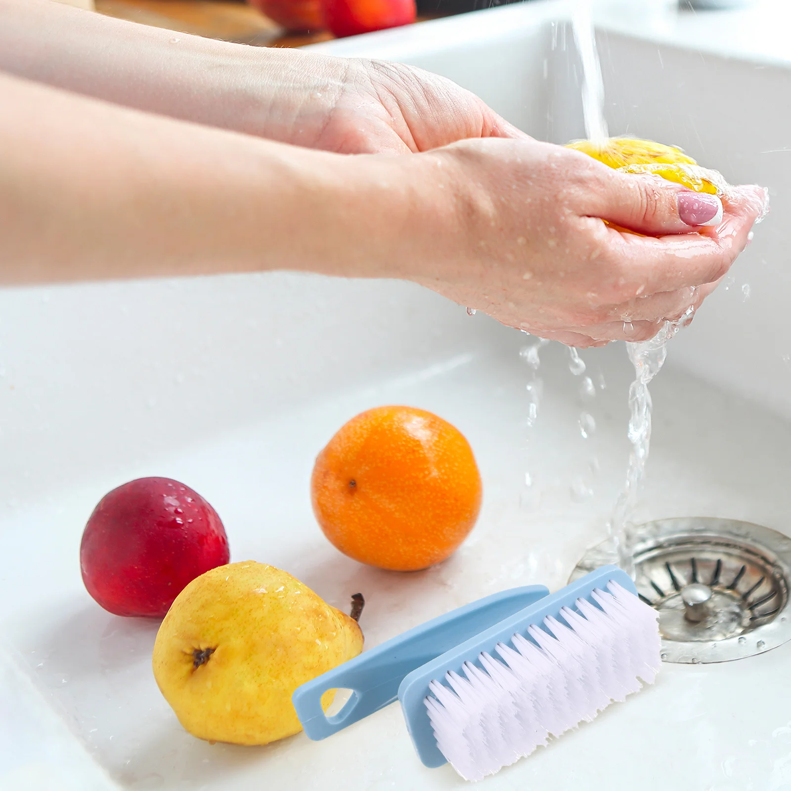 

Plastic Household Cleaning Brush Curved Handle Multifunctional Kitchen Bathroom Scrubbing Tool Crayfish Washing Machine Dead
