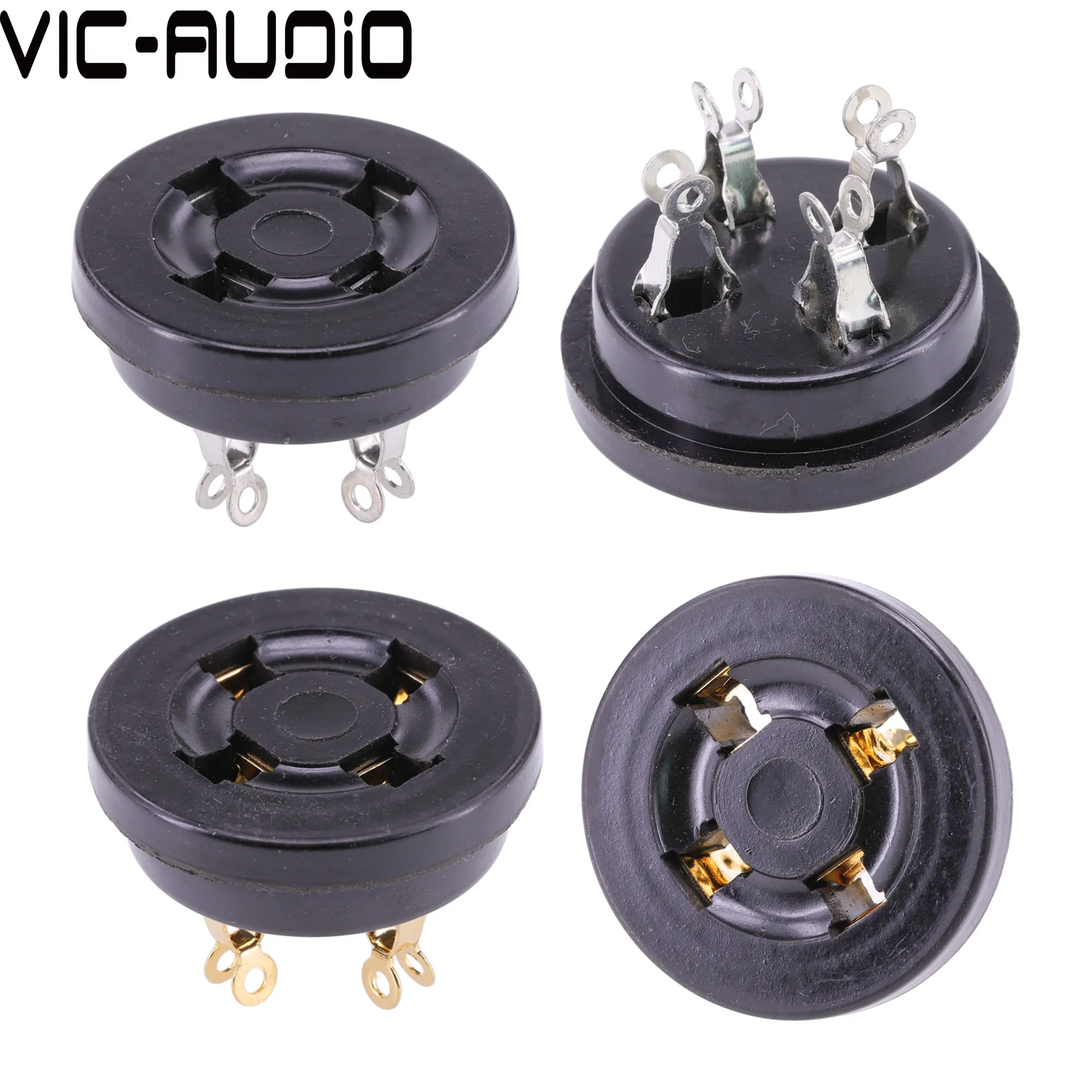 4Pin 튜브 소켓 GZS4-2 베이클라이트 빈티지 밸브 소켓 2A3 FU-811 811 101D 5Z3 300B 진공관 앰프 오디오 HIFI DIY