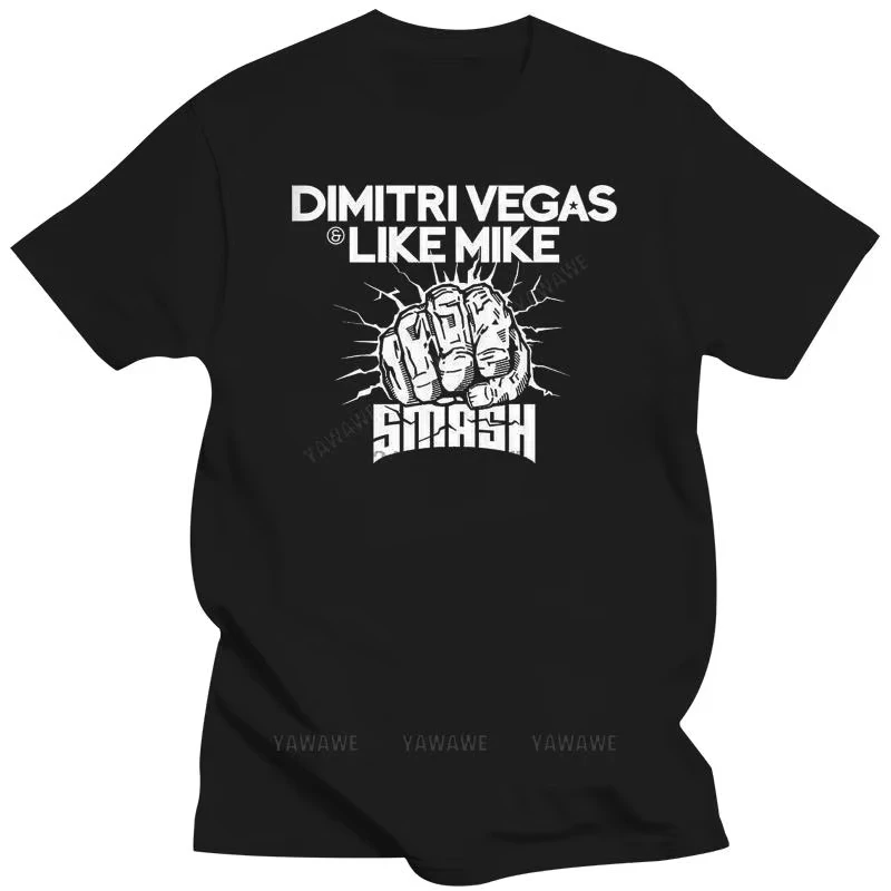 

Beach man tee shirt fashion print tees DIMITRI VEGAS LIKE MIKE T-SHIRT SMASH party festival ALL SIZES A52 male t-shirts tops