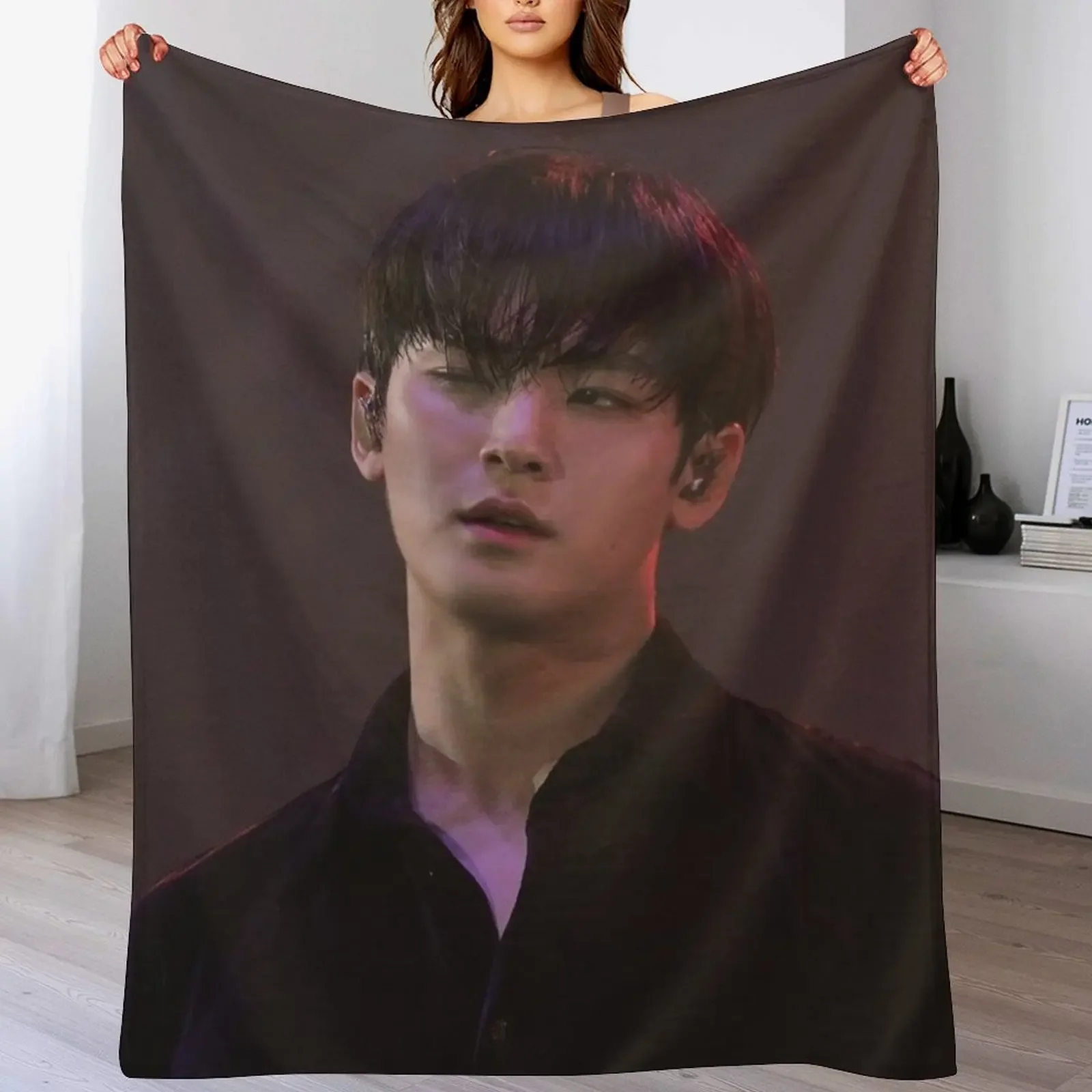 

Kim Mingyu - V6 Throw Blanket Baby Picnic Hairys manga Blankets