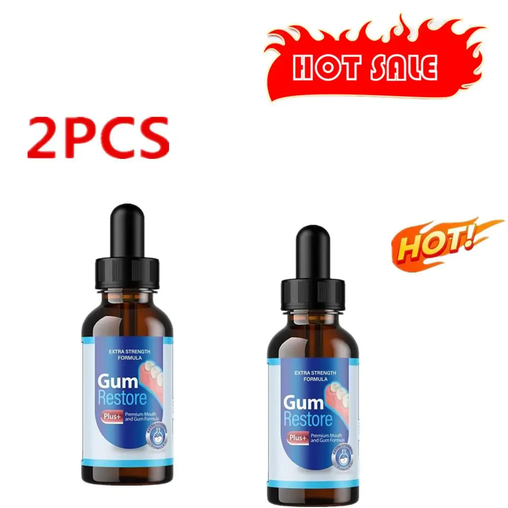 2 pz Gingival Repair Drops Gum Relieving parodontal Blistering cura della pulizia orale gocce trattamento Bad Breat antibatterici