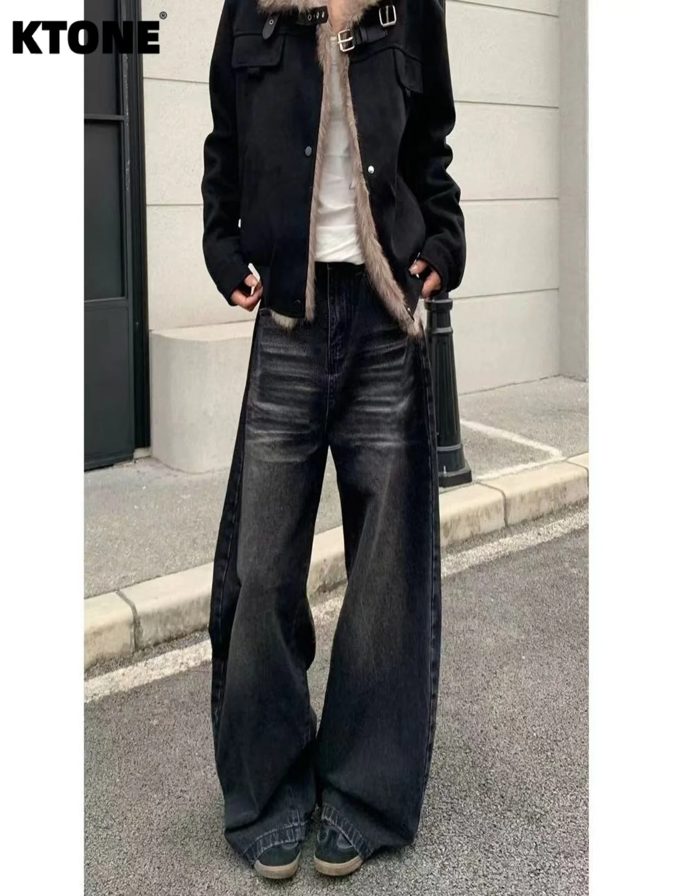 

Мужские свободные черные джинсы классического кроя, однотонные, унисекс, для повседневной носки. Аксессуары и ремни в комплект не входят.