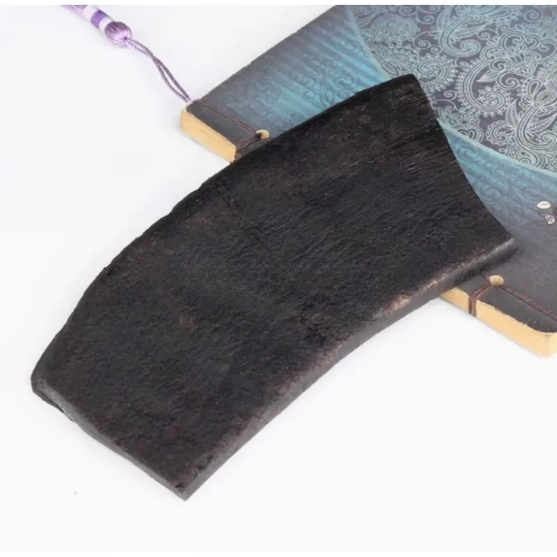 1pc Natural Black Buffalo Horn Blank Material DIY Tool 145*80*6mm