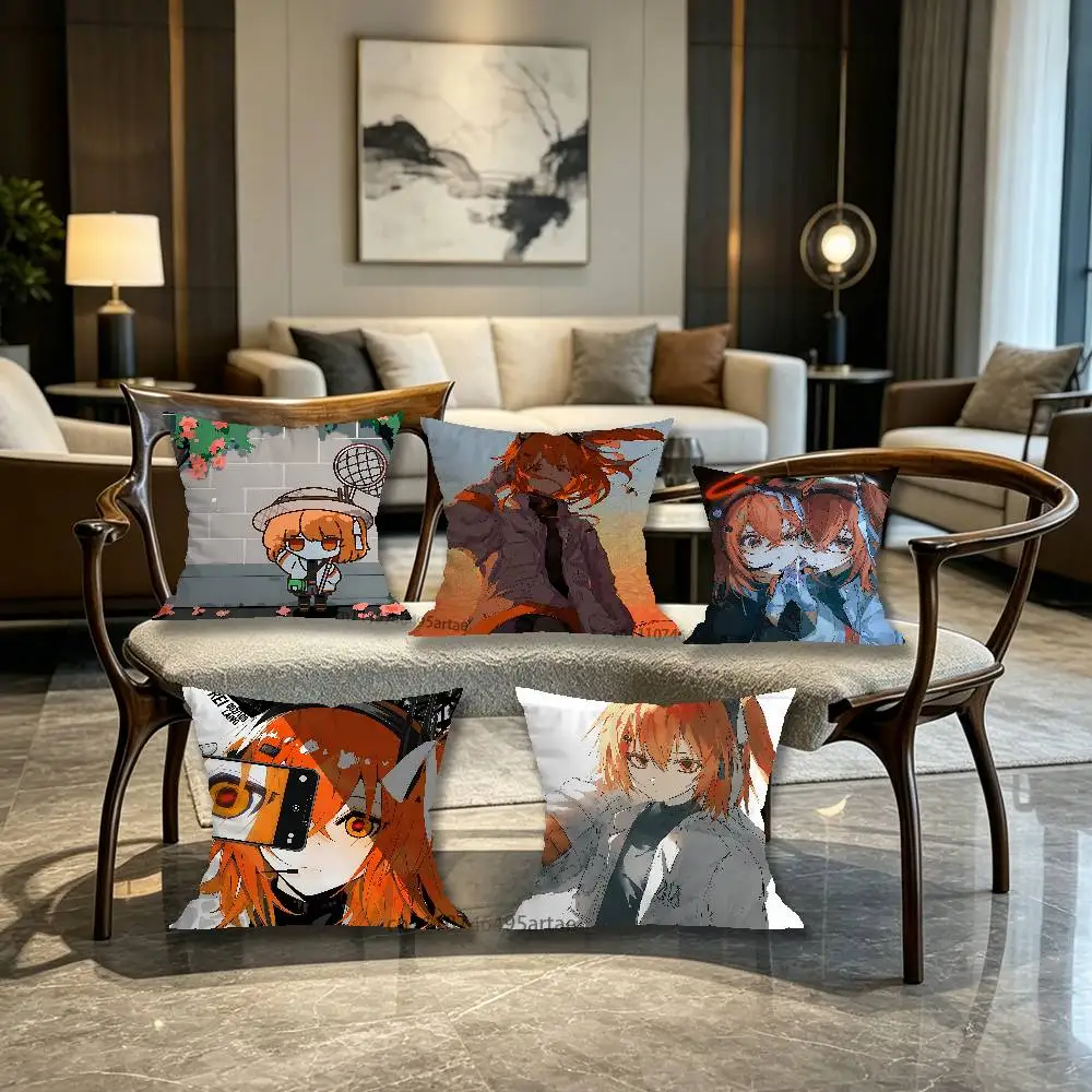 Cute A-Adachi R-Rei Pillow for Sofa Seat Chair Decorative/Modern Home Decor Print Throw Cushion