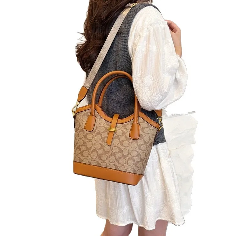 حقيبة كتف واسعة لعام 2025، حقيبة يد مطبوعة على الموضة للنساء، محفظة كروس عصرية، حقيبة بمقبض علوي منسوج حقيبة حبال ليلاً ونهارًا #5