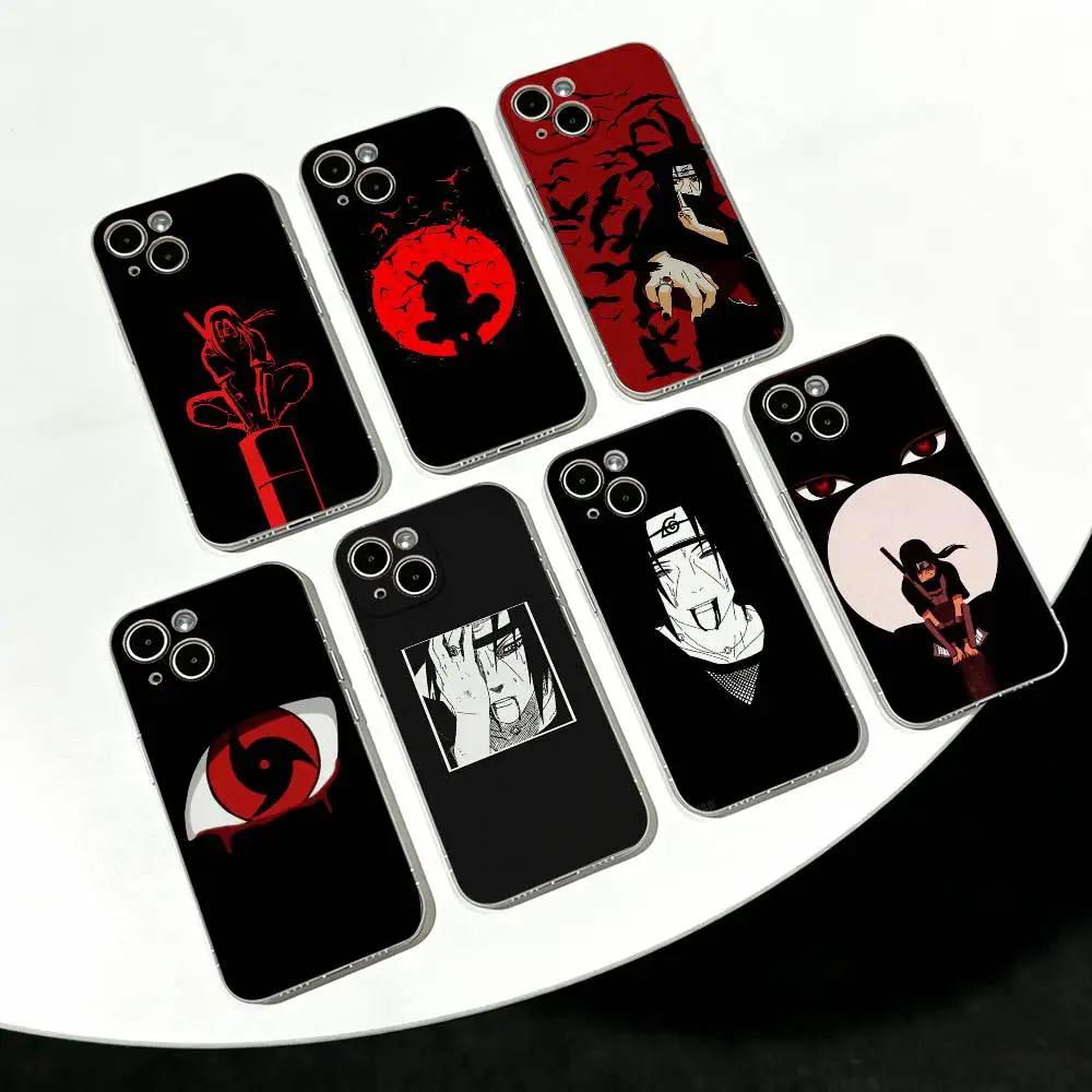 Itachi Uchiha Naruto Ultra Clear TPU Case Slim Lightweight Shockproof Cover For iPhone 17 16 15 14 13 12 11 Pro Max Plus Mini
