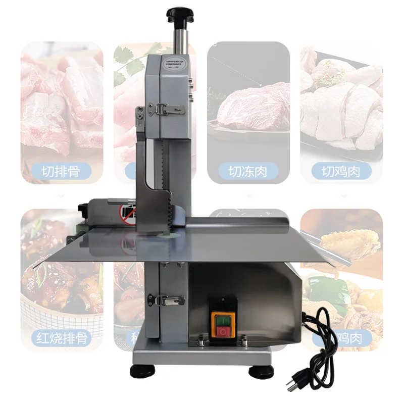 

220/110V Bone Sawing Machine Bone Cutting Machine Frozen Meat Cutter Commercial Cut Trotter Ribs Fish Meat Beef Machine