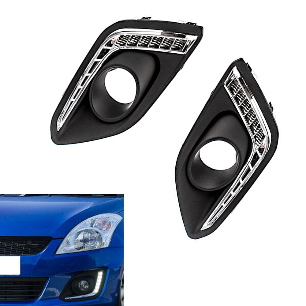 Car LED Daytime Running Lights DRL Car LED Daytime Running Lights DRL Fit for Suzuki Swift 2014- 2016 view 4