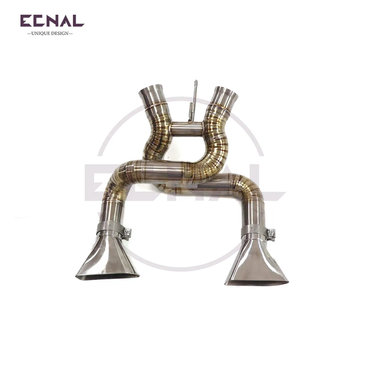 Ecnal Exhaust Sport Axle-back Pipe without Valve Titanium Alloy Exhaust System for Mclaren 650S 12c mp4 3.8T 2012-2014 view 5