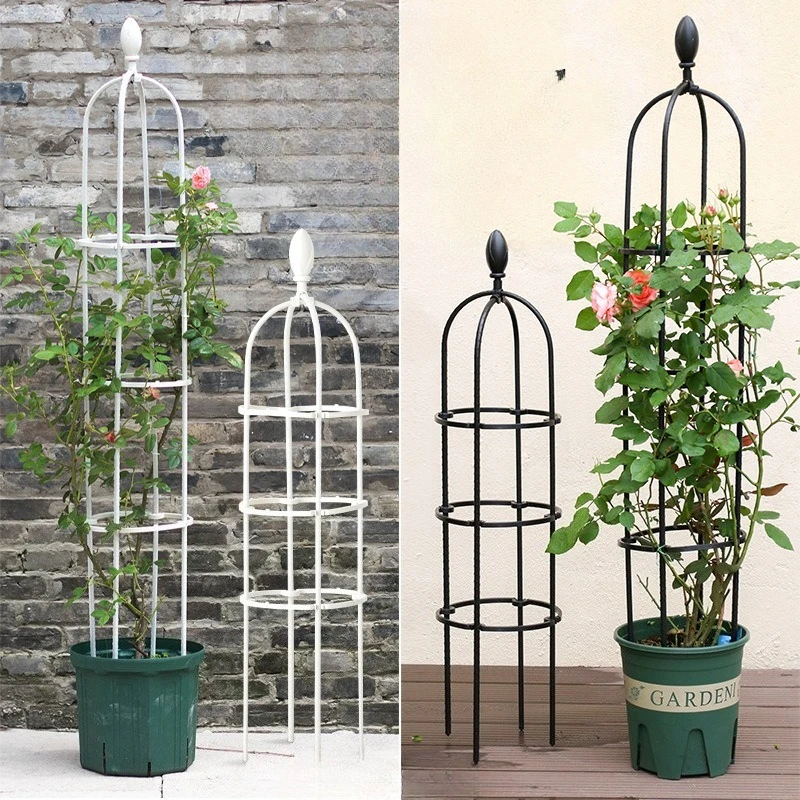 

1 Pcs Garden Trellis for Climbing Plants Outdoor Tower Obelisk Garden Trellis Tall Potted Plants Support Flowers