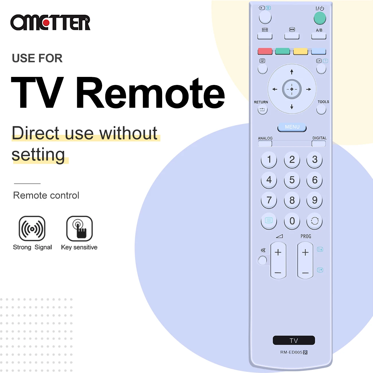 RM-ED005 Fit for Sony Bravia TV Remote Control KDL-46V2000 KDL-40V2000 KDL-32V2000 KDL-20G30xx KDL-20G3000 KDL-20G3030 KDL-46S20