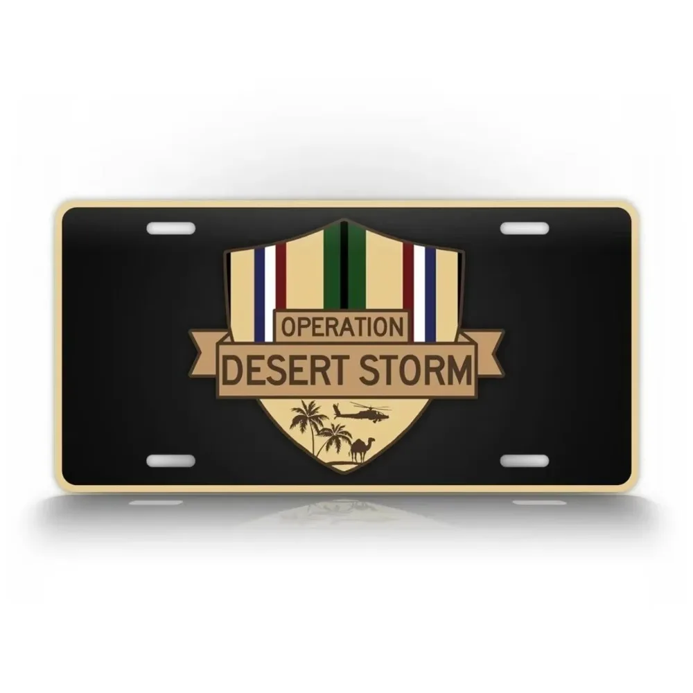 CIFbuy Custom USA Gulf War Veteran Metal Decor Tag, Personalized Waterproof Hanging Plaque, Patriotic Home Memorial Wall Decor