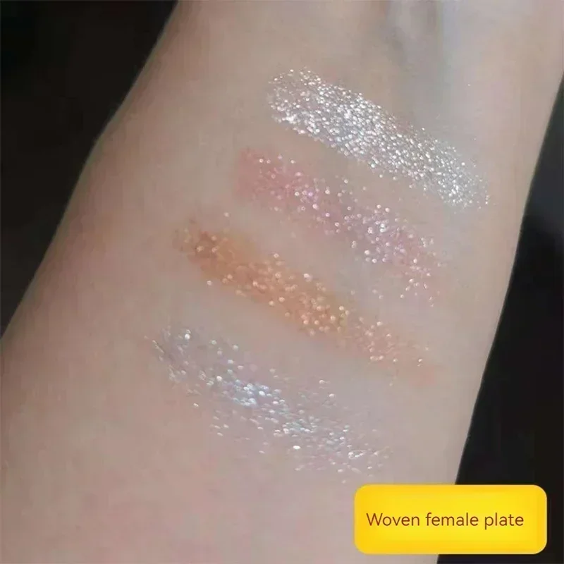 4 Kleuren Super Glanzende Glitter Oogschaduw Palet Moondust Waterdichte Glinsterende Matte Ogen Pigment Highlight Make-Up Cosmetisch