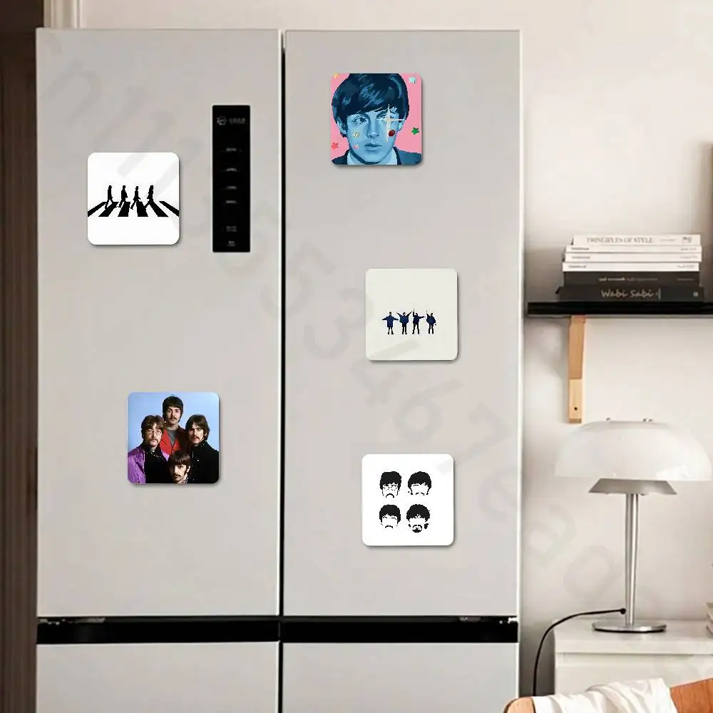 The B-Beatles Band  Fridge Magnets Magnetic Refrigerator Memorial Gifts For Kitchen Office Locker Travel Home Deco