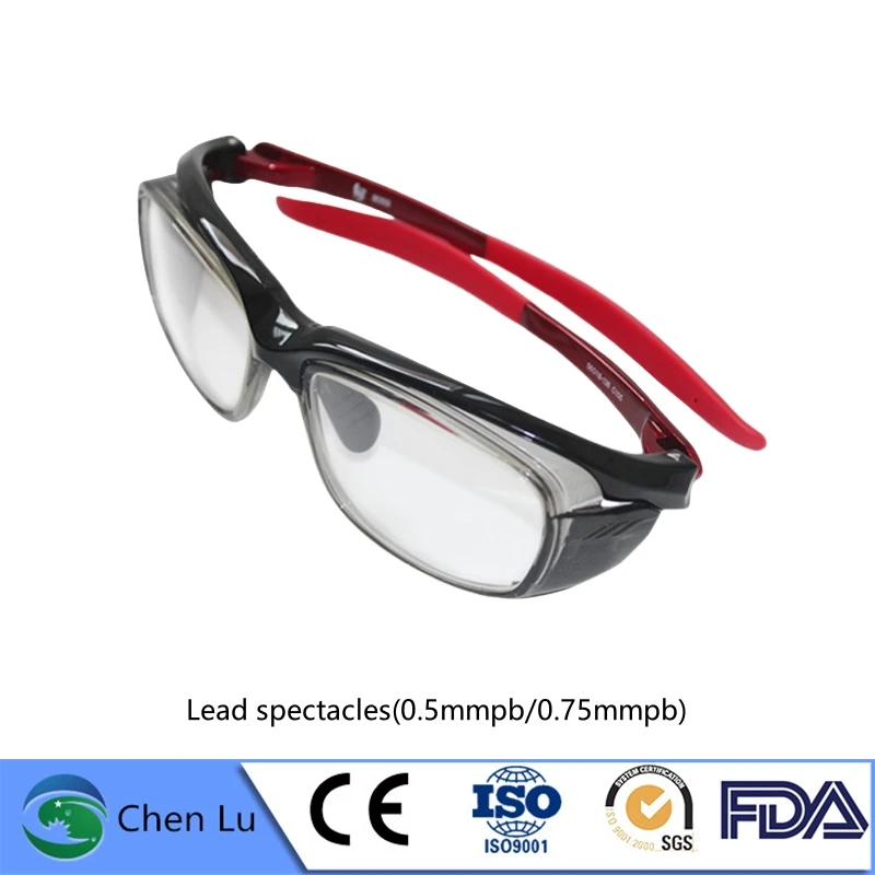 X-ray gamma ray protective side protection lead glasses ionizing radiation protection 0.5/0.75mmpb sports type spectacles