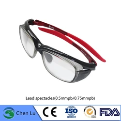 X-ray gamma ray protective side protection lead glasses ionizing radiation protection 0.5/0.75mmpb sports type spectacles