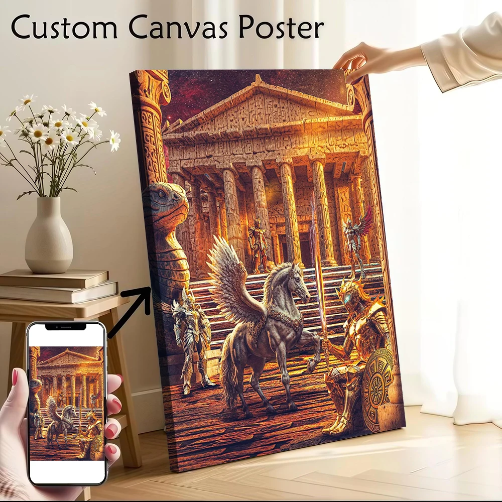 

Mythological Figures and Knights Canvas Poster Pictures Wall Art Canvas Painting for Fans Home Decor Luxury Decoration Wand Deko