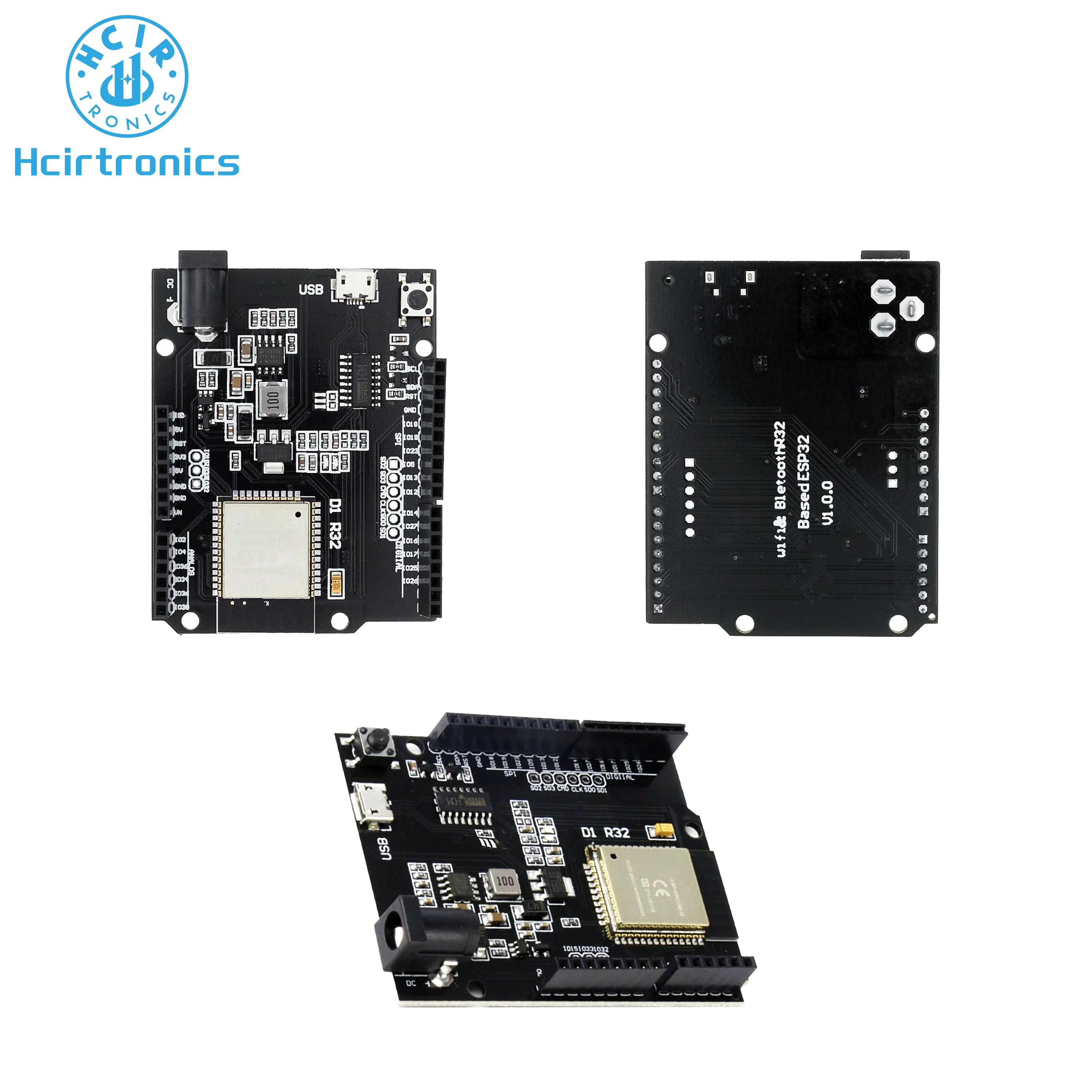 For Wemos D1 ESP32 ESP-32 WiFi Bluetooth 4MB Flash UNO D1 R32 Board Module CH340 CH340G Development Board For Arduino