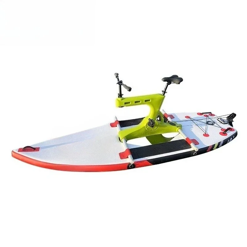 

Водный велосипед-катамаран для одного человека, надувной прогулочный водный велосипед