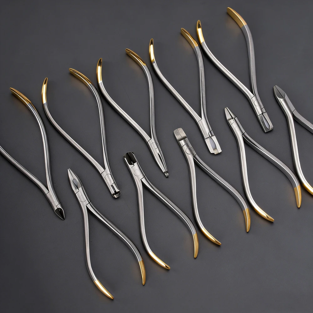 18-teiliges Set Zahnärztlicher Kieferorthopädischer Zangen mit TC-Zahnarztwerkzeugen, Distalendschneider, Zangen, Zahnärztlichen Instrumenten – Detail 4