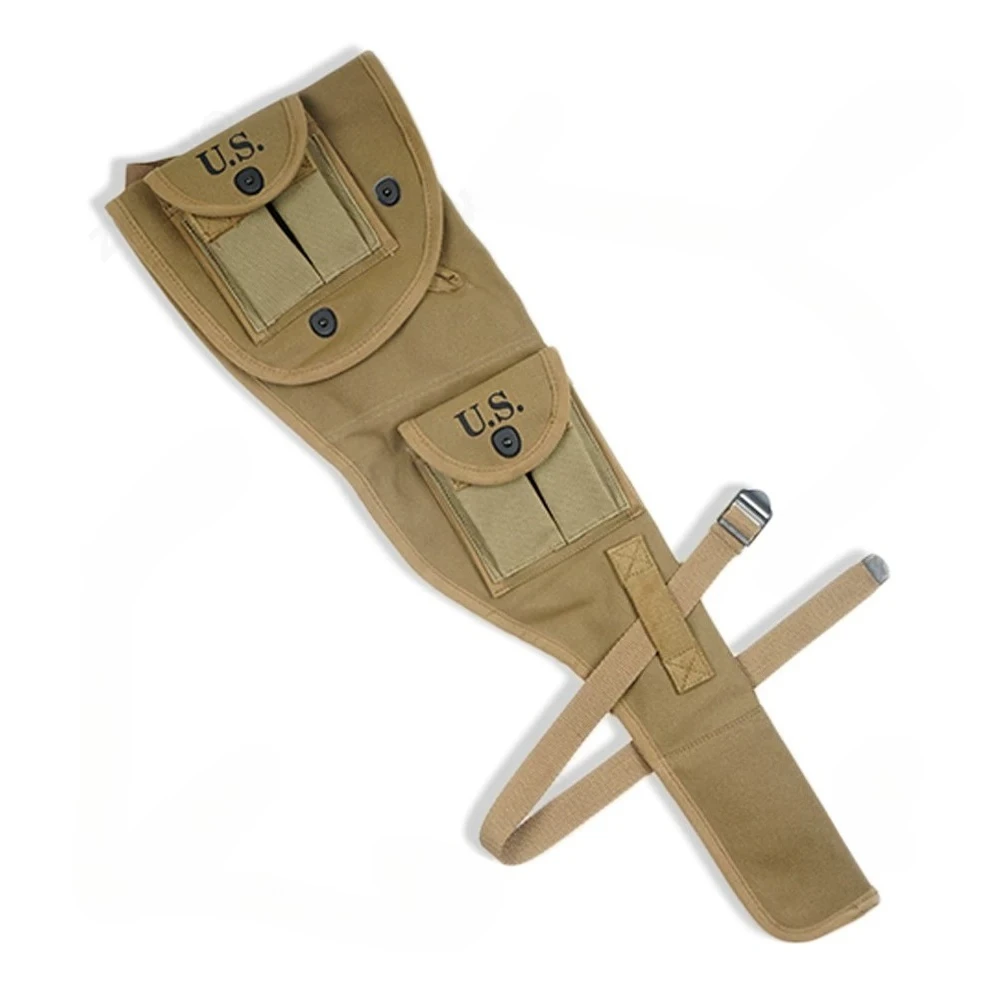 US M1A1 Canvas Bag  Paratrooper Reinforced M1 Replica Pouch Large Capacity Multi-purpose Design Ideal for Tool Storage
