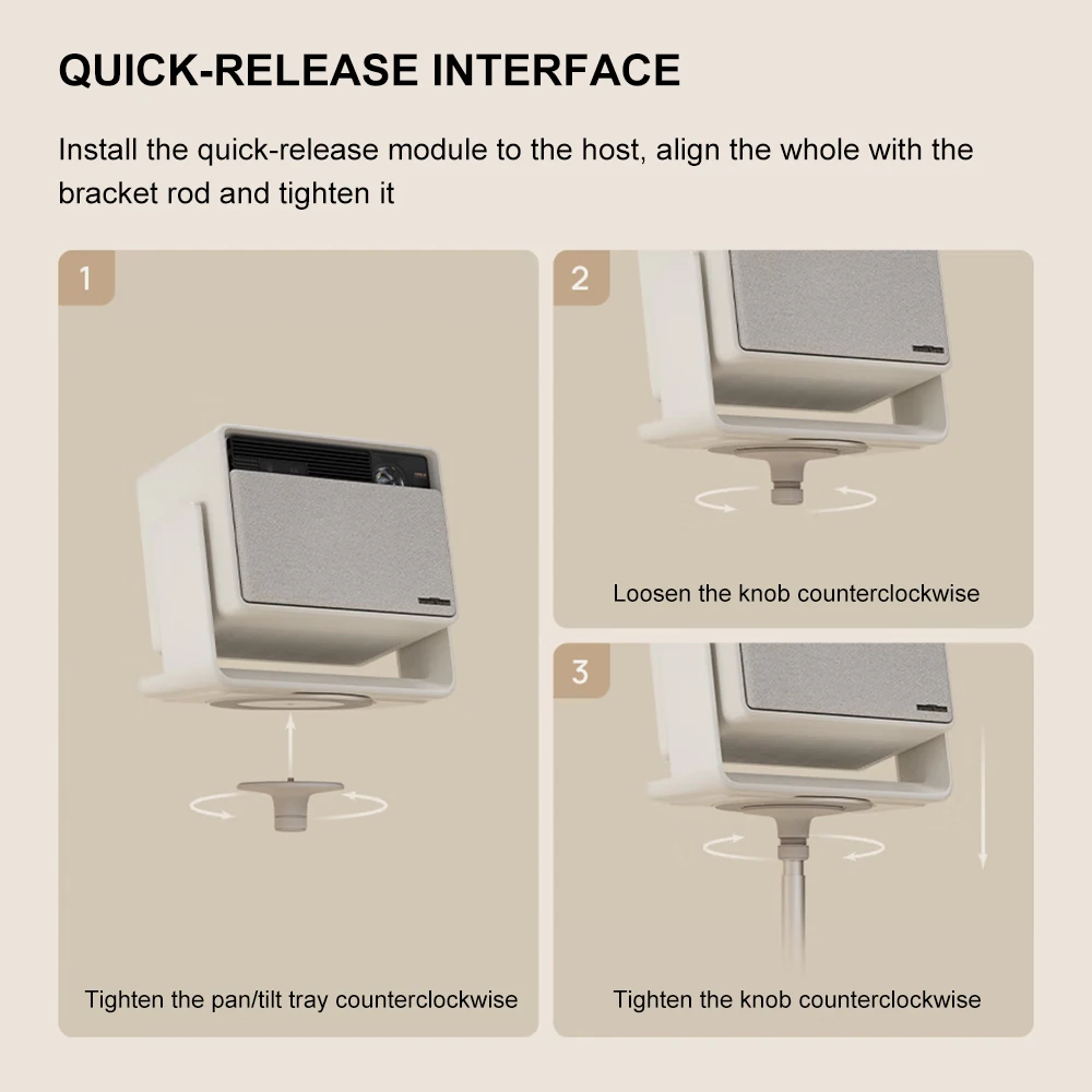 ملحقات جهاز العرض XGIMI: حامل أرضي مع Gimbal (بدلة مع XGIMI RS 10، RS 10 Pro، RS 10 mini، RS 10 Plus) إلخ