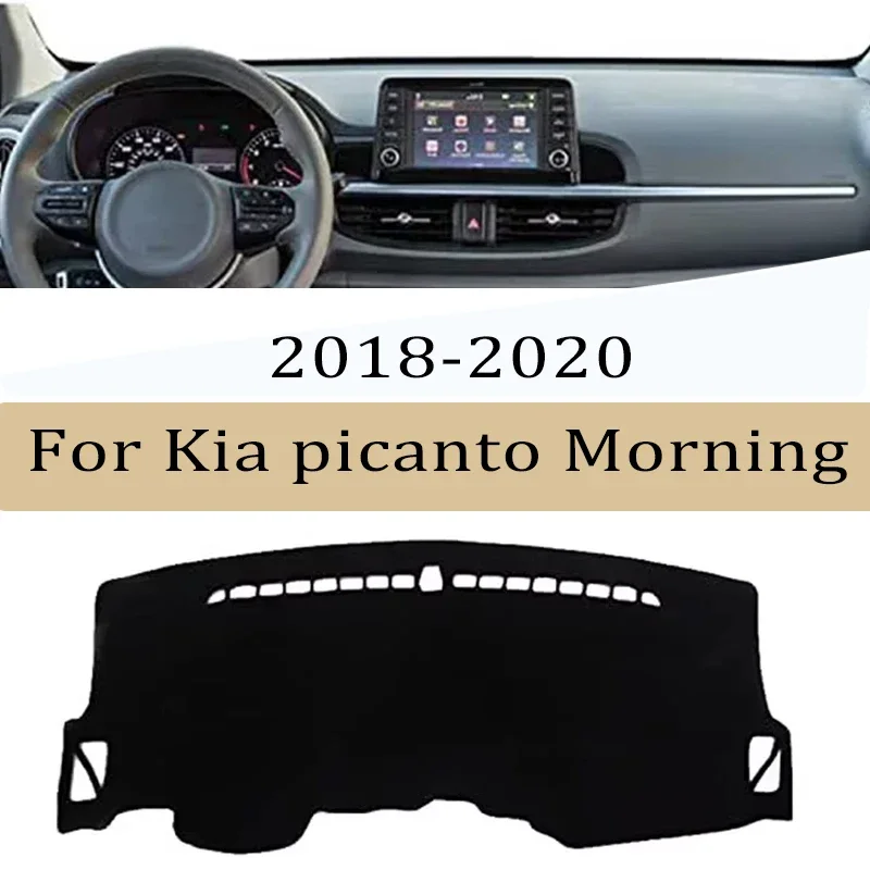 

For Kia Picanto Morning 2018-2020 Model Car Dashboard Cover Sun Shade Mats Avoid Light Pads Instrument Panel Protective