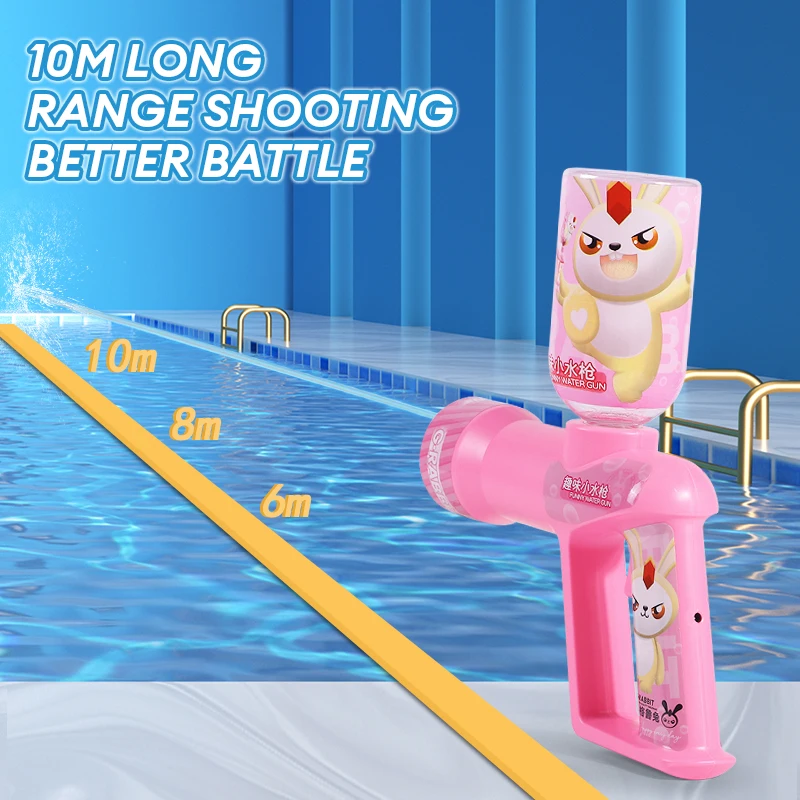 Pistola ad acqua divertente completamente automatica Light Up Toy bambini Summer Party pistola ad acqua elettrica giocattoli da esterno in cotone per ragazzi ragazza regali per bambini