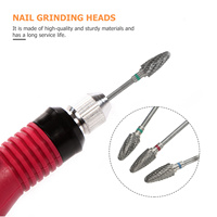 10Pcs Premium Nail Grinding Heads Set Tungsten Steel Manicure Accessories for Electric Hand Grinders Nail Art DIY Pedicure Tools