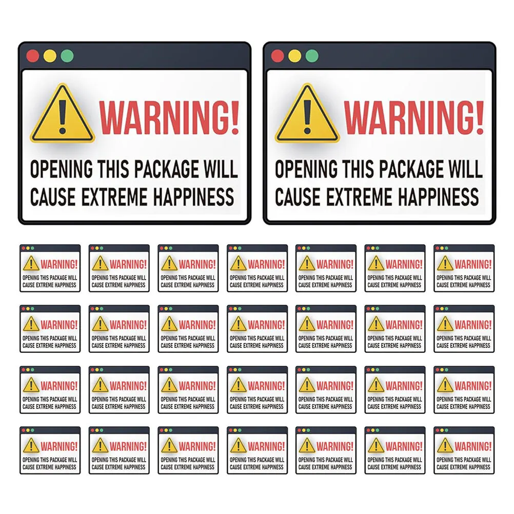 

1 Roll Extreme Happiness Sticker Labels Self-Adhesive Sealing Stickers for Small Business Packaging Gift Box DIY Decoration