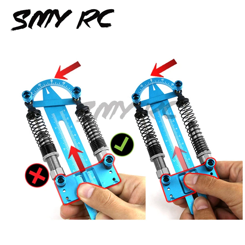 Metal Shock Synchronizer Balance Measurement Left Right Hardness Adjustment Tool Durable Part for RC Model Climbing Car