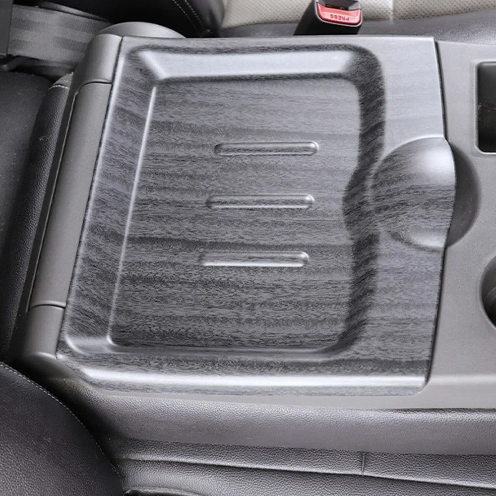 For Hyundai Porter Center Console Armrest Panel Pad Trim Cover Car Interior Carbon Fiber Wood Grain ABS Style Moulding