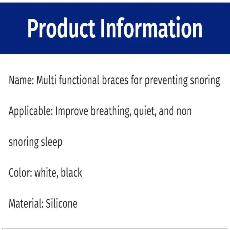 Aparelhos multifuncionais para homens e mulheres, aparelhos especiais para antisnoring e antisnoring