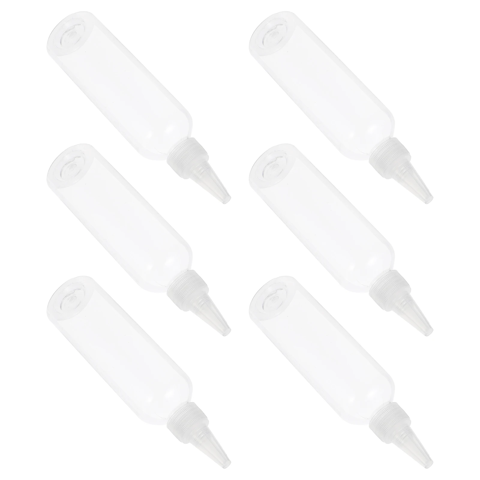 

20pcs 120Ml Portable Dispenser Bottles Empty Squeeze Plastic Liquid Storage Transparent Pointed Mouth For Shampoo