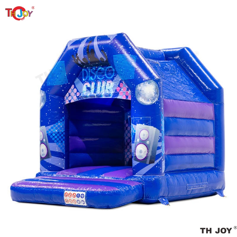 Fast Air Shipping Attractive Inflatable Disco Cube Bounce House Music Bouncy Castle Party jumping Bouncer For Sale