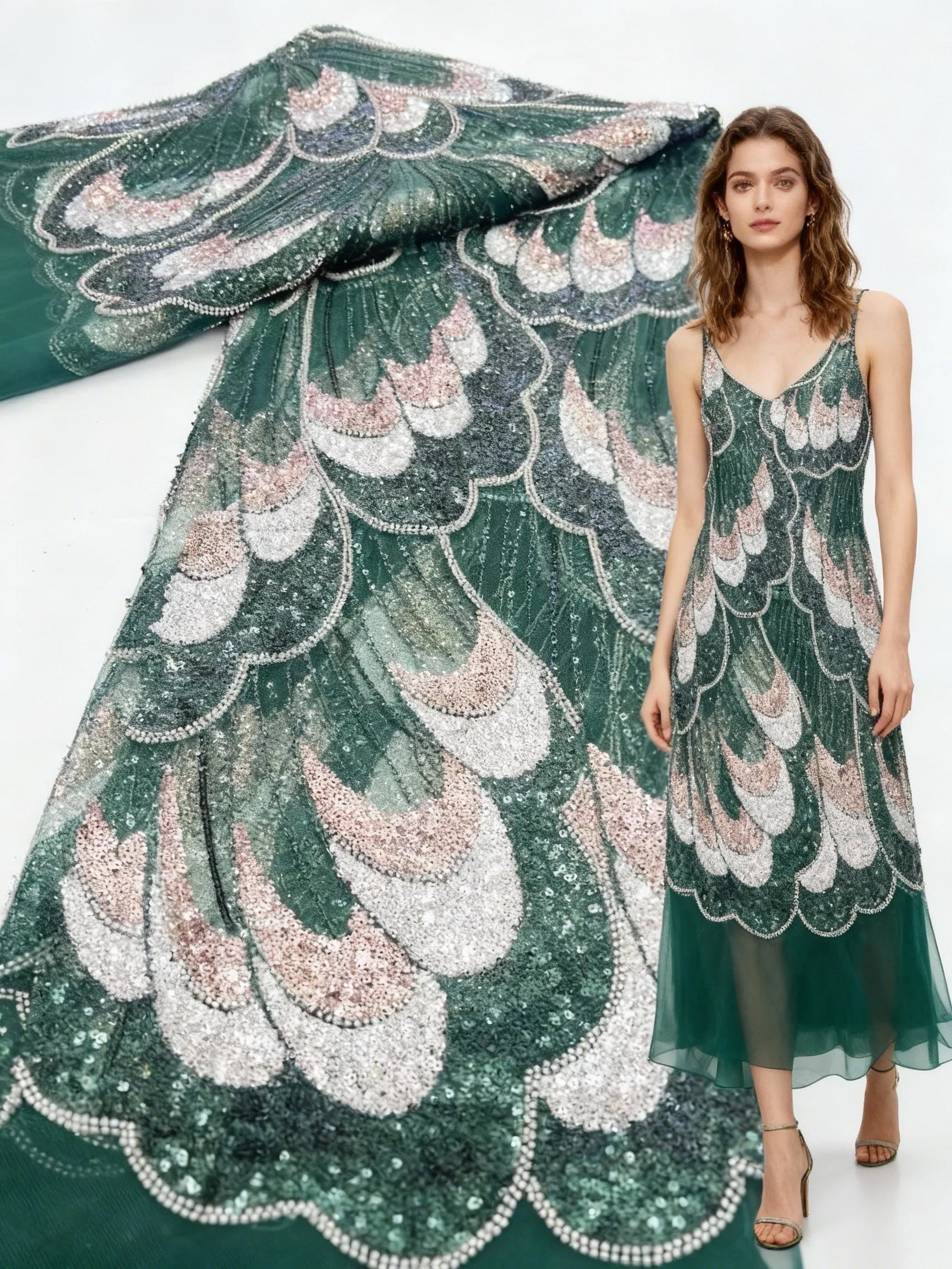 

African Nigerian Groom Tulle Lace Fabric 2026 High Quality Sequins Embroidery Beaded Nigerian French Wedding Party Dress 5 Yards