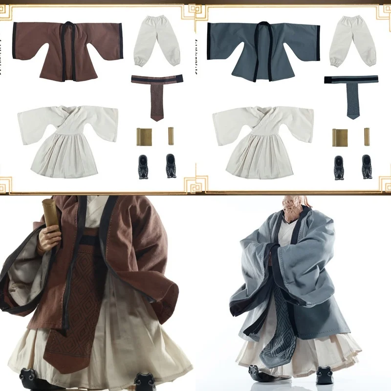 

Коллекционная фигурка Romankey 1/12 Furry Planet One Sixth Scale: Таоист в мантии, аксессуары для одежды, человекоподобный кролик-мечоносец