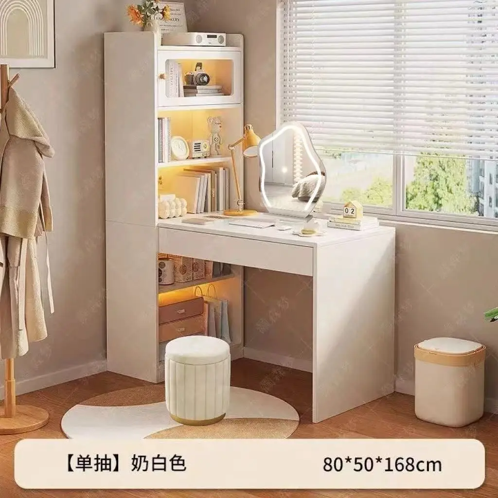 

dresser storage bedroom dressing table light luxury modern cream simple small apartment desk simple table