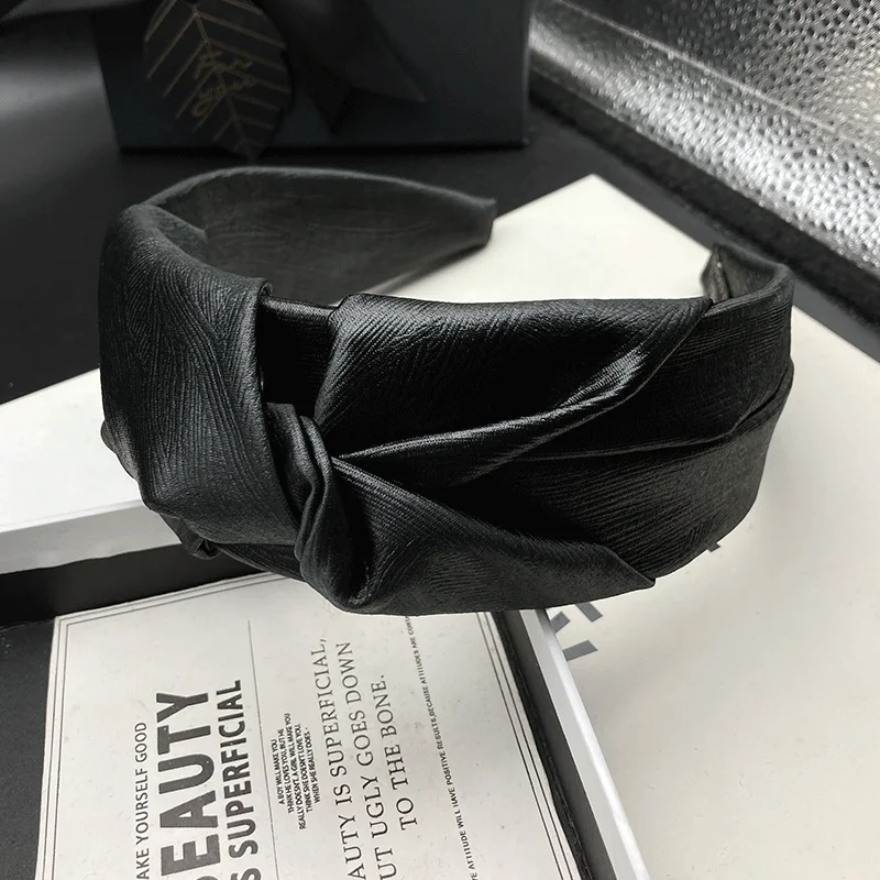 Retro-Klassische Haarspange, Damen-Stirnband mit hohem Schädelkranz, Täglicher Haarschmuck, Breites Haarband zum Haarestylen, Stirnband zum Gesichtwaschen – Detail 2