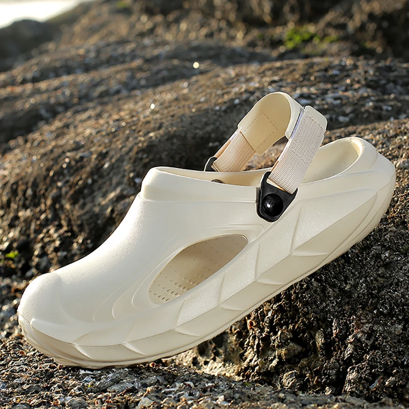 

Summer Men Cave Shoes Slippers Fashion Garden Shoes EVA Comfortable Soft Sole Outdoor Indoor Men's Beach Sandals Youth Hole Shoe