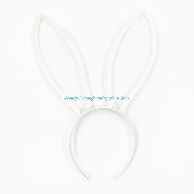 

E56A Bunny Ears Headband for Women Party Fancy Dress Cosplay Hair Accessories