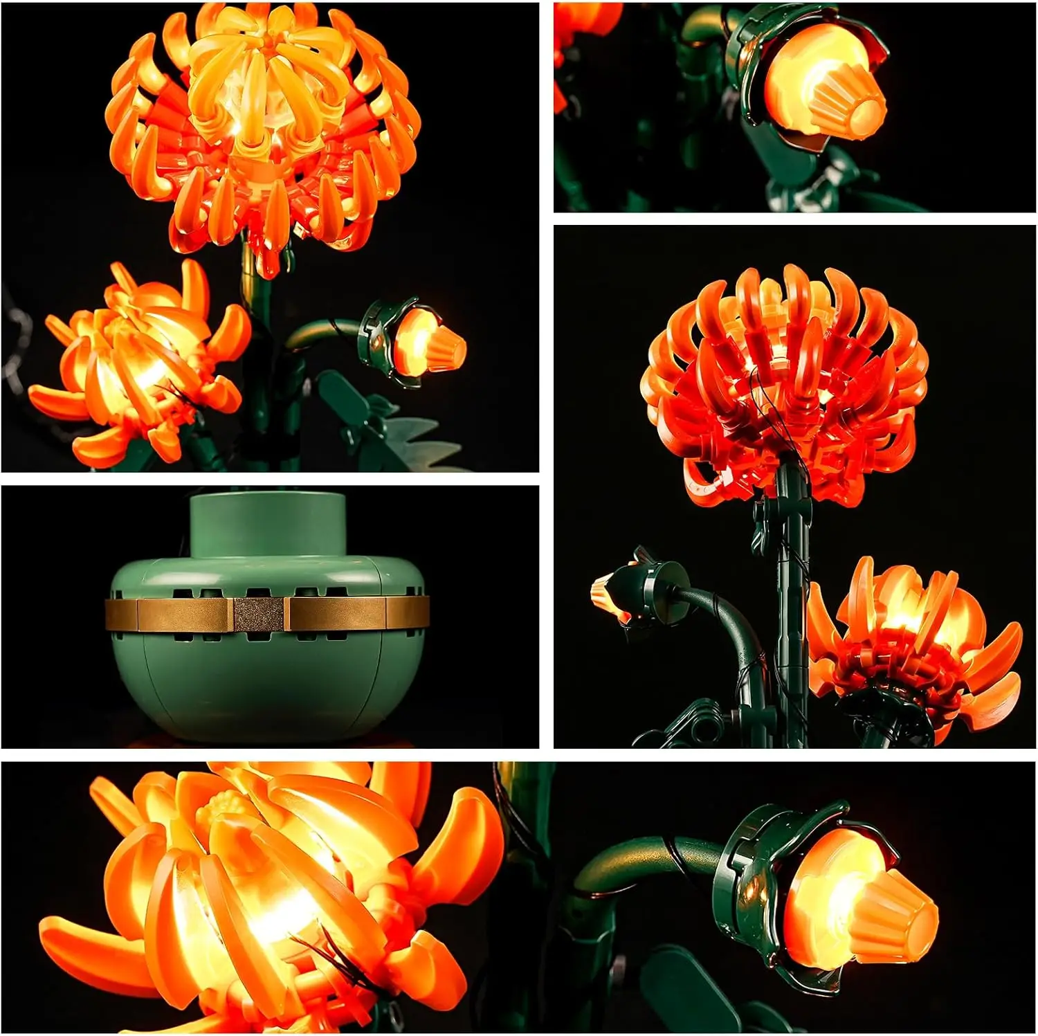 HPROSPER 5V LED Lighting (No Model) For LEGO Icons Chrysanthemums Botanical 10368 Light Up your Building Blocks With battery box
