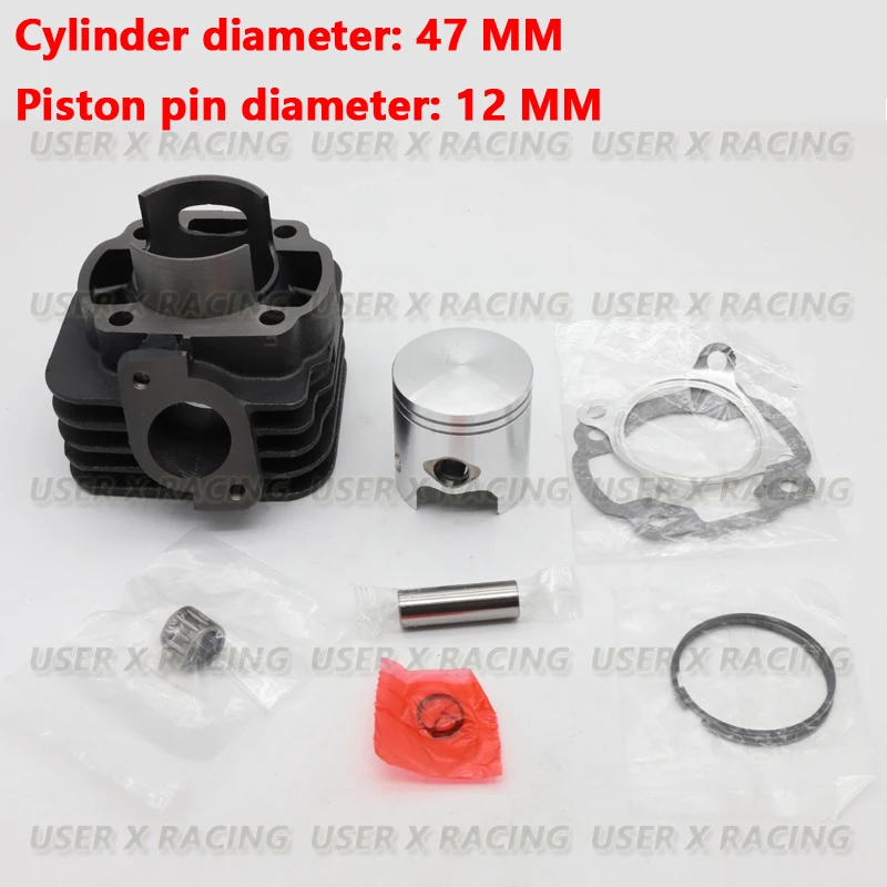 USERX Universal Motorcycle Sleeve Cylinder piston ring sleeve cylinder middle cylinder kit For JOG 50 70 40MM 47MM