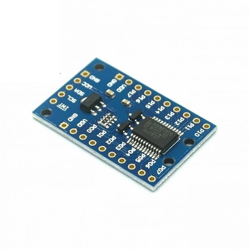 Placa de Expansão do Módulo PCF8575, 16 IO Port Expander, DC 2.5-5.5V, I2C Comunicação Controle para Arduino