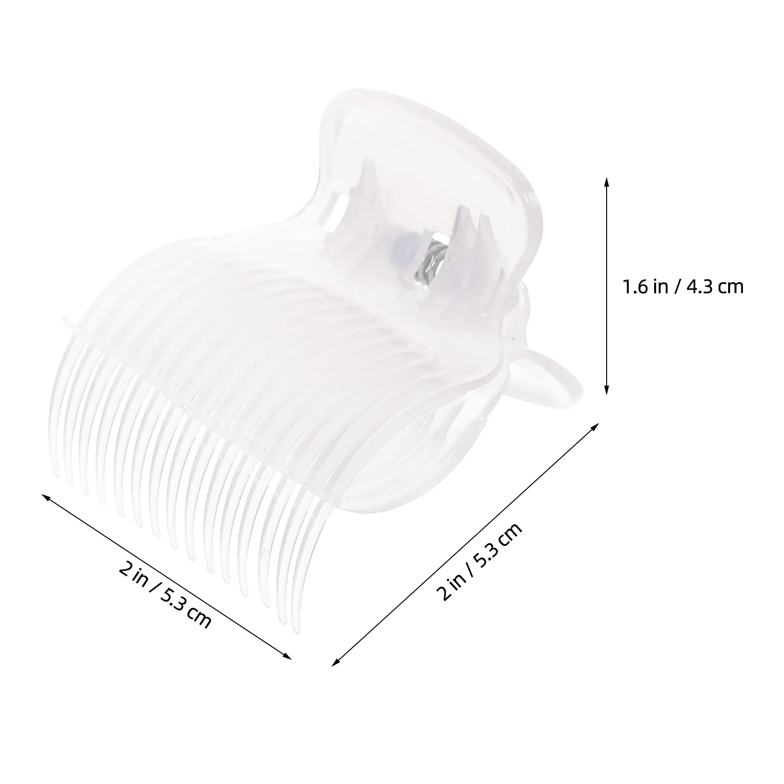 

10pcs Hot Roller Clip Abs Transparent Heat Resistant Quick Heating For Hair Styling Coloring Perming Roller Jaw Clamp