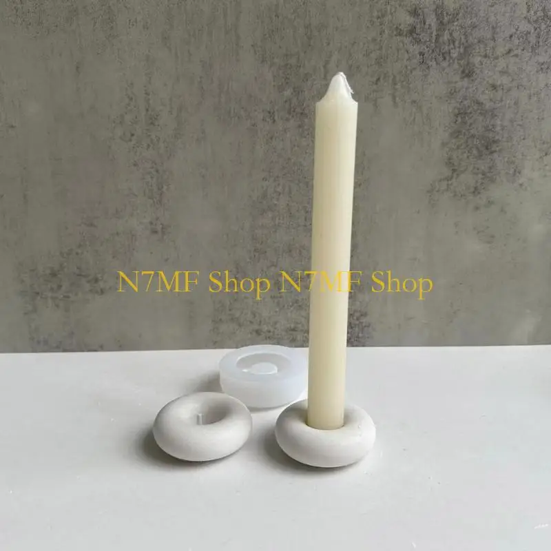 N7MF Donut Candlestick Mould Color حامل مركز